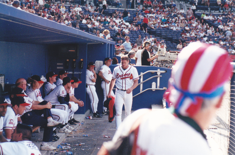 I was too scared to take a second picture of John Rocker, since he stared me down after this one.